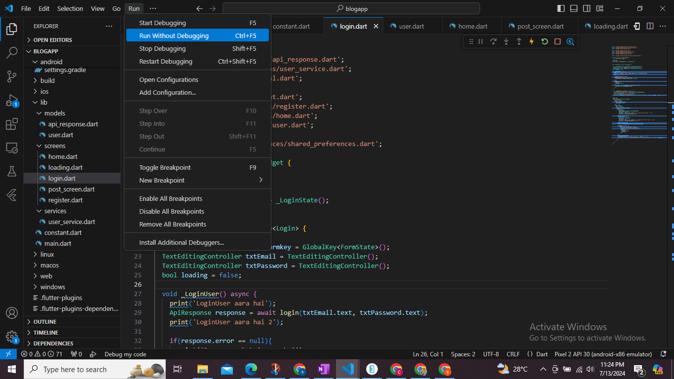 how to run and debug in vs code flutter application – cmsGalaxy